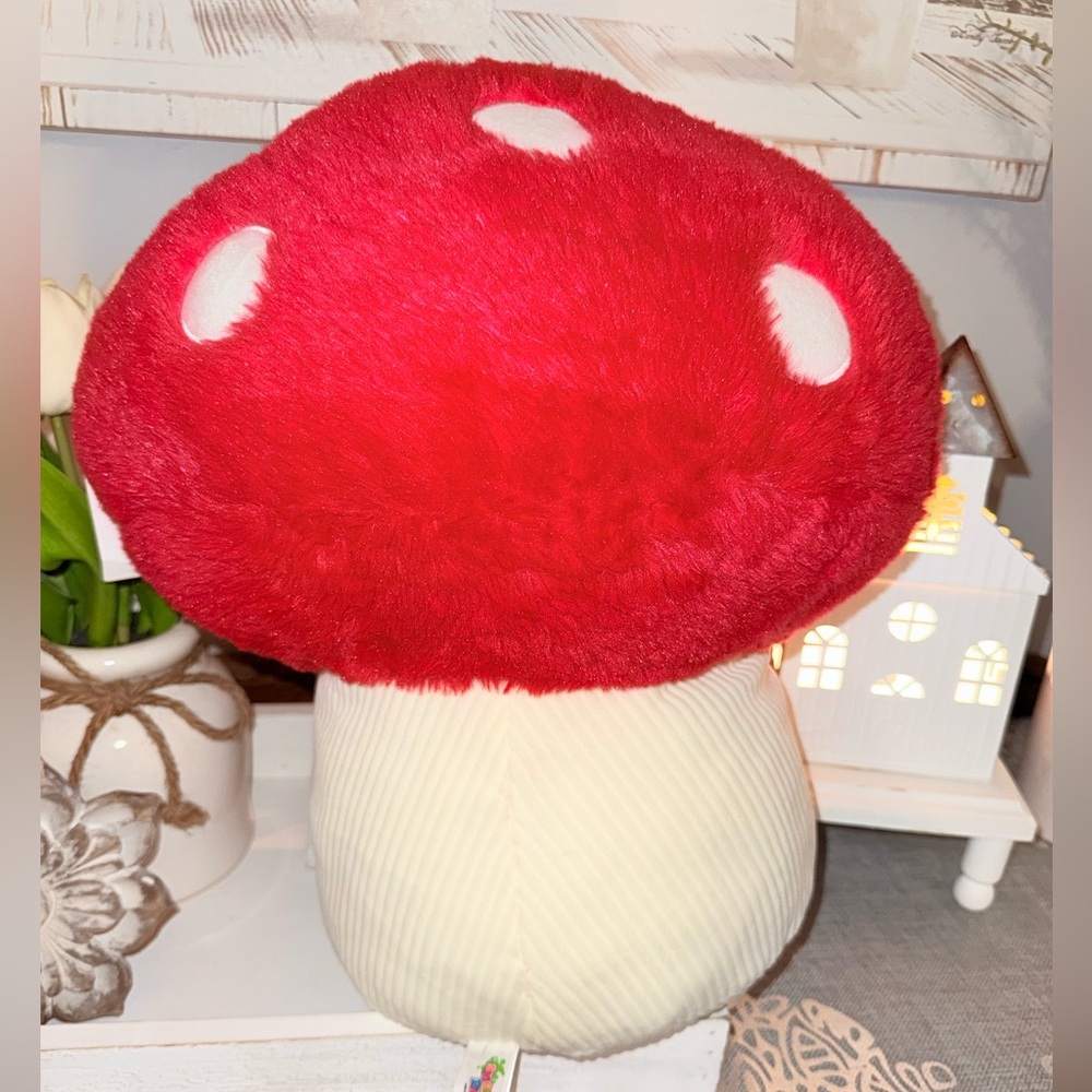 15 Inch Mushroom Smoochy Pal Plush Pillow - Picture 2 of 4